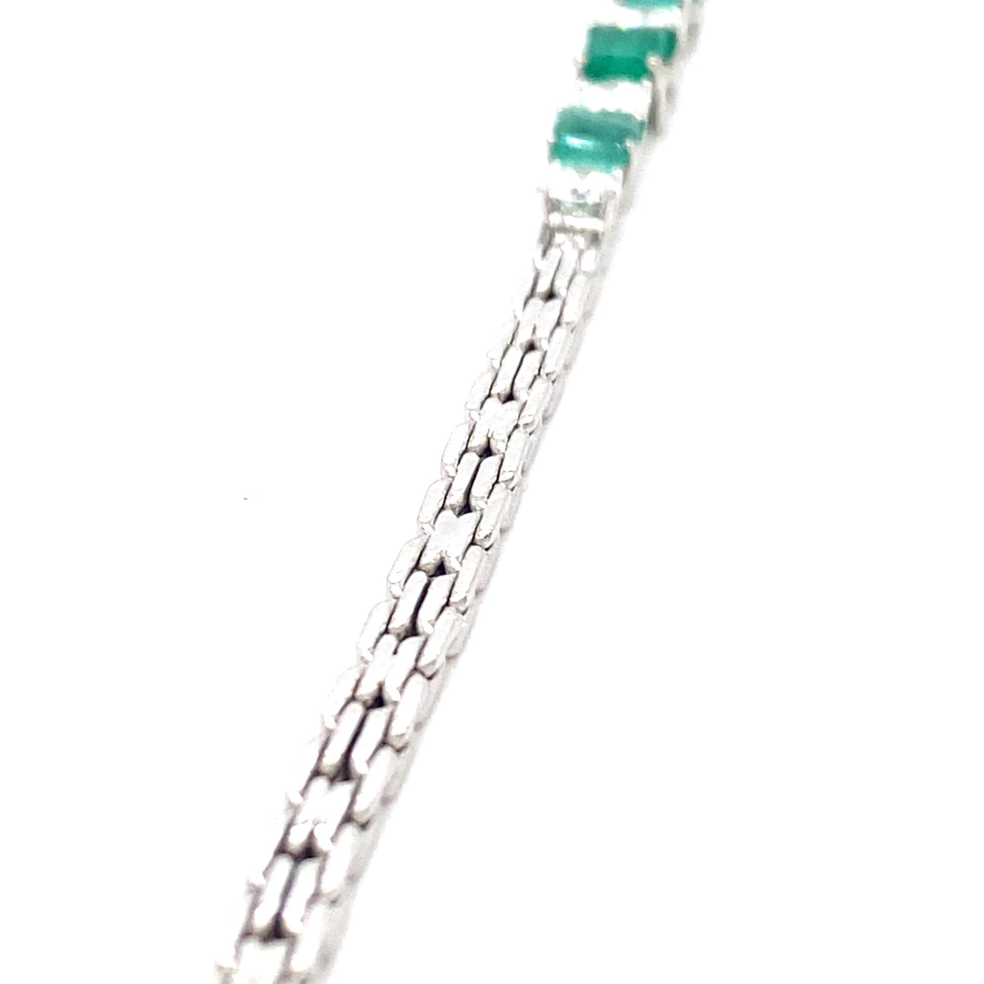 Sparkling Line Up - Smaragd Diamant Armband