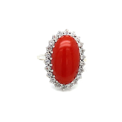 Call me Daisy - Goldener Korallenring mit Diamanten