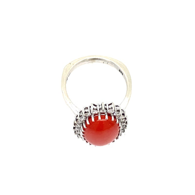 Call me Daisy - Goldener Korallenring mit Diamanten