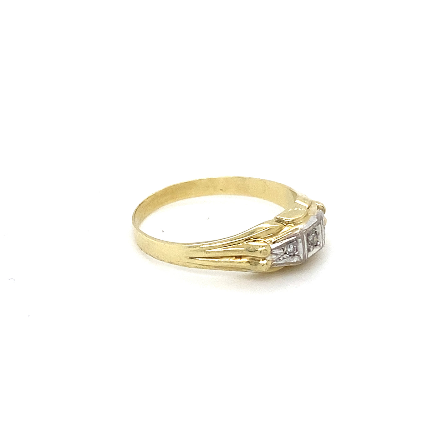 Thin Thing | Leichter Goldring mit Diamanten