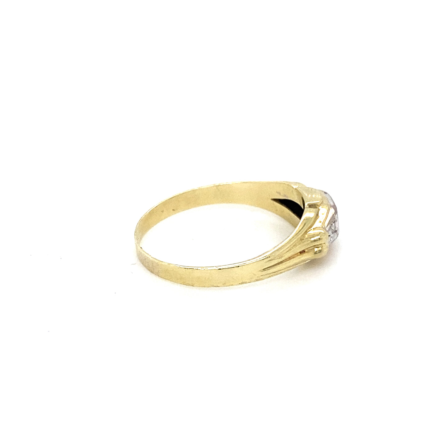 Thin Thing | Leichter Goldring mit Diamanten