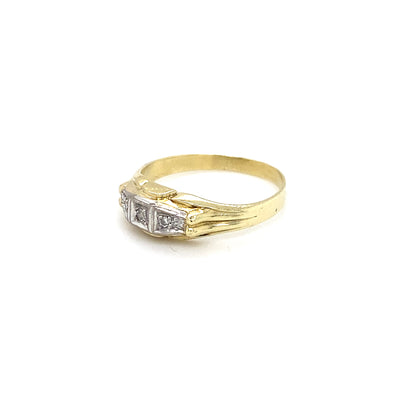 Thin Thing | Leichter Goldring mit Diamanten