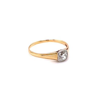 Little Star - Goldring mit Diamant