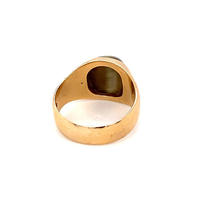 Cat Eye - Goldring mit Katzenauge