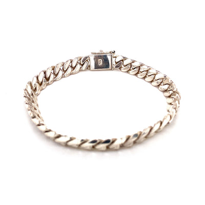 Euklidischer Raum - Panzerarmband Silber