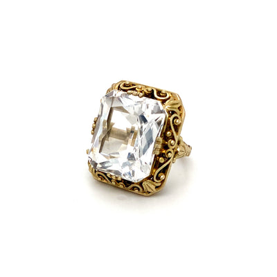 Rock Me Crystal Baby - Statementring Bergkristall