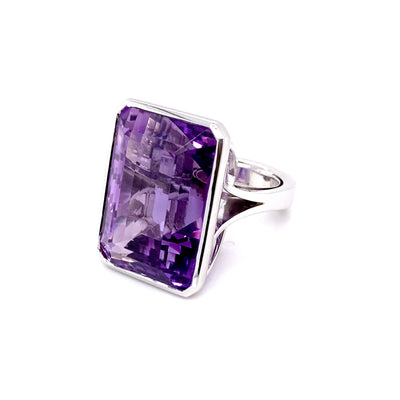 Purple Posh - Klarer Amethyst Ring