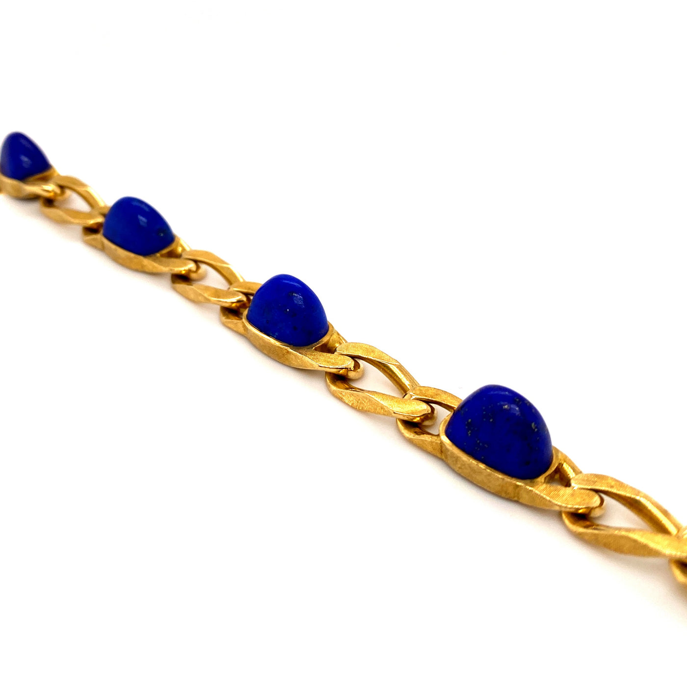 Stadt der blauen Kuppeln - Gliederarmband Gold mit Lapis