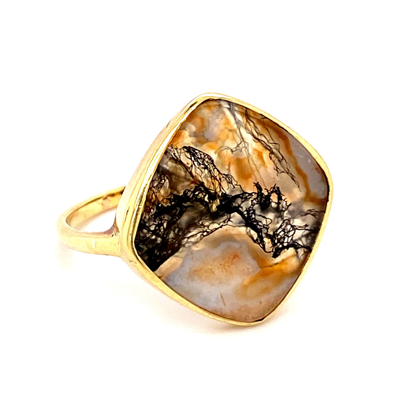 Cool Layer - Goldring mit Lagenstein