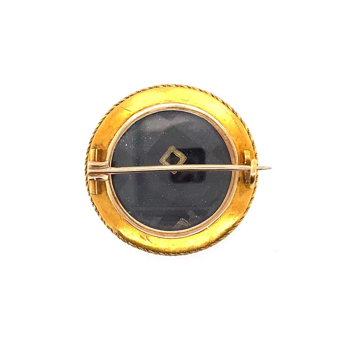 Bouton D'Or - Goldbrosche mit filigranen Ornamenten