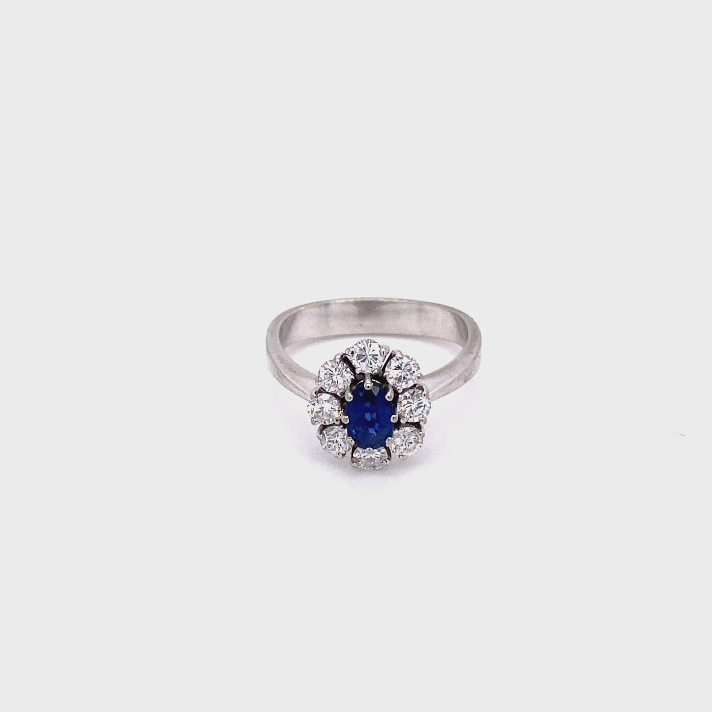 Amour Bleu - Saphirring mit Diamanten
