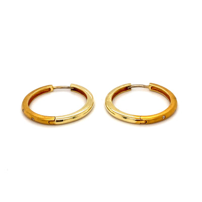Partially Glossy - Feine Creolen Gold