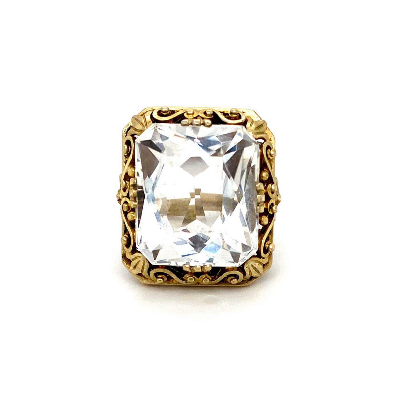 Rock Me Crystal Baby - Statementring Bergkristall