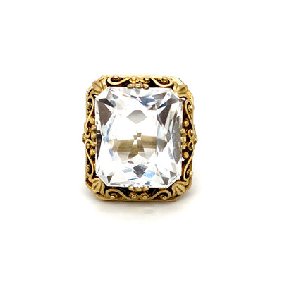 Rock Me Crystal Baby - Statementring Bergkristall