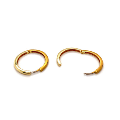 Partially Glossy - Feine Creolen Gold