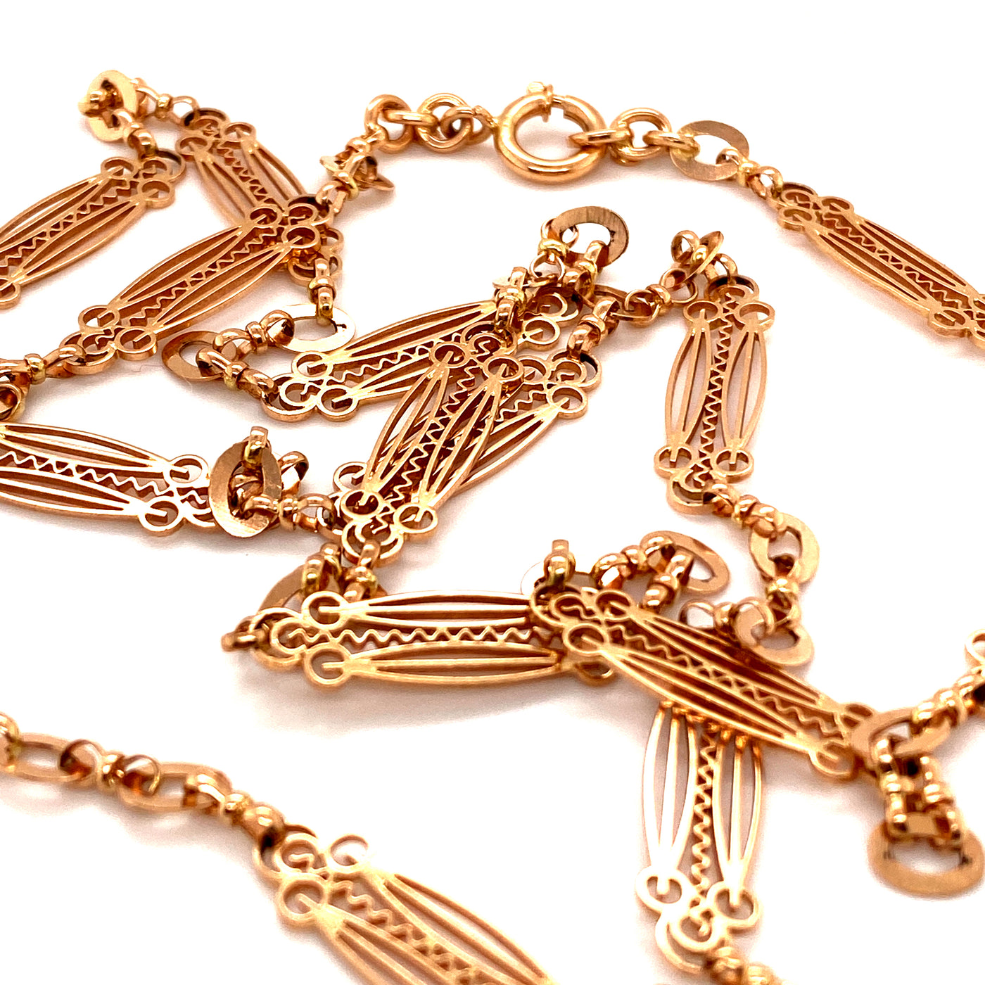 Patterns of Gold - Goldkette Roségold Unikat