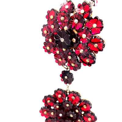 Flower Bomb - Opulentes Granatcollier