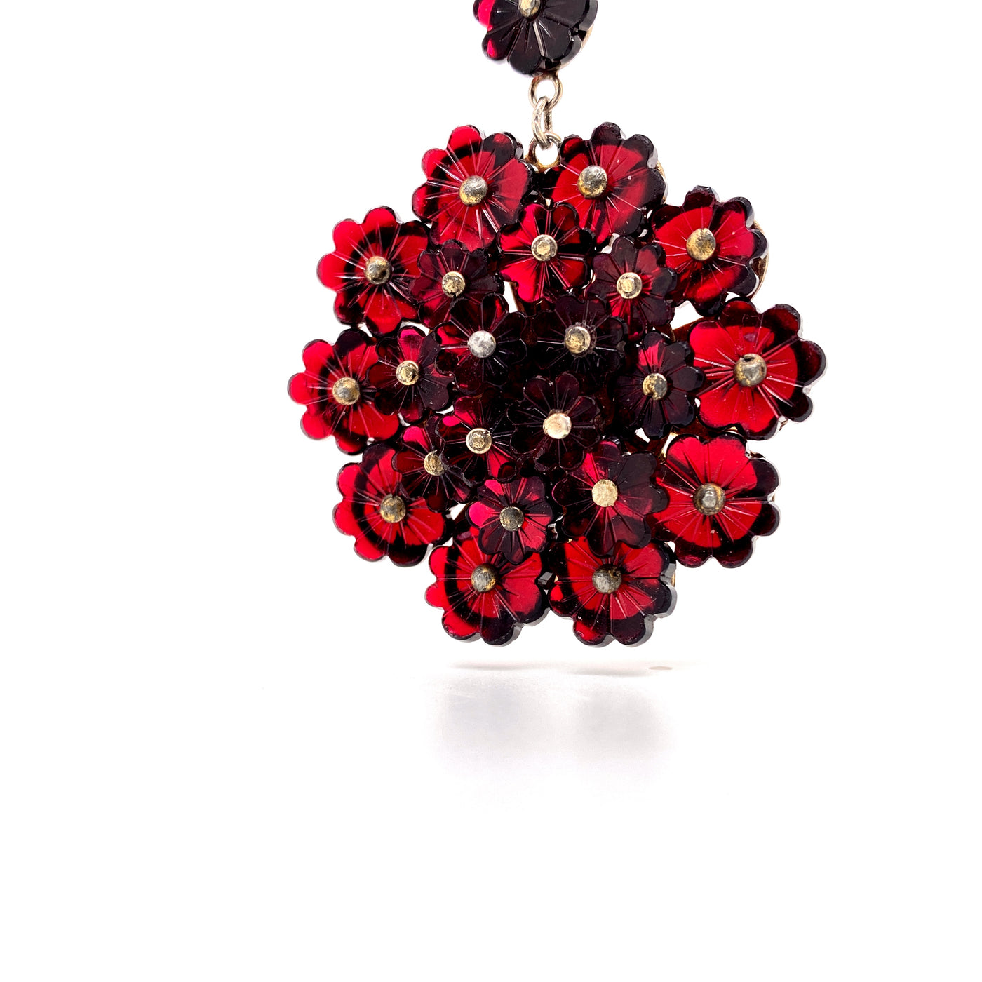 Flower Bomb - Opulentes Granatcollier