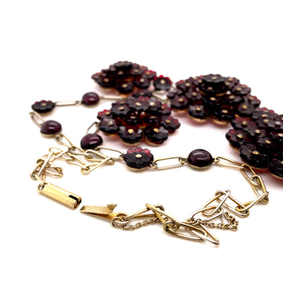 Flower Bomb - Opulentes Granatcollier