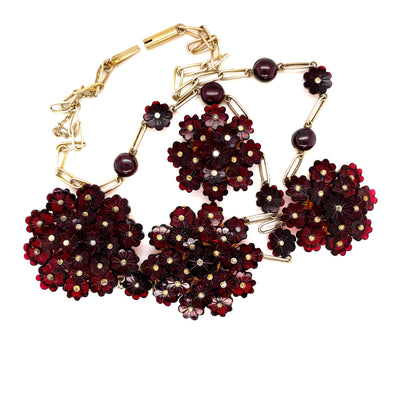 Flower Bomb - Opulentes Granatcollier