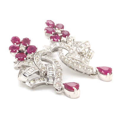 Garden Glory - Prachtvolle Diamantohrringe mit Rubinen