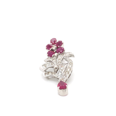 Garden Glory - Prachtvolle Diamantohrringe mit Rubinen