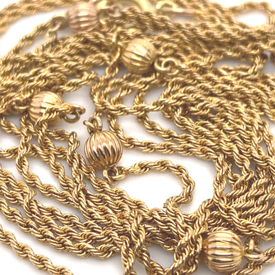 Holy Gold - Elegante, lange Goldkordelkette