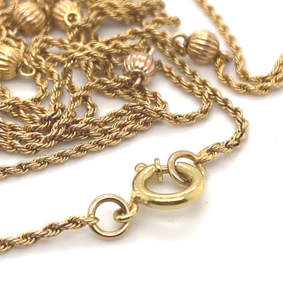 Holy Gold - Elegante, lange Goldkordelkette
