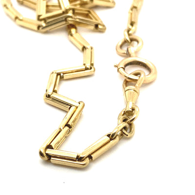 Golden Lining - Elegante goldene Uhrenkette