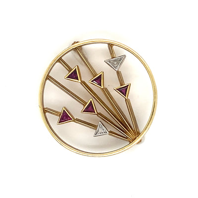 It Caught My Eye - Große Goldbrosche Design