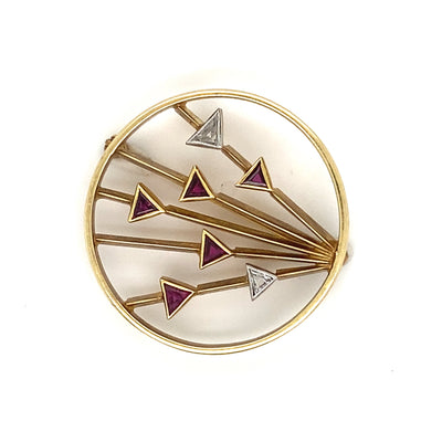 It Caught My Eye - Große Goldbrosche Design