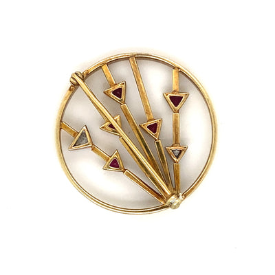 It Caught My Eye - Große Goldbrosche Design