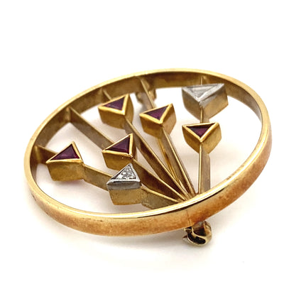 It Caught My Eye - Große Goldbrosche Design