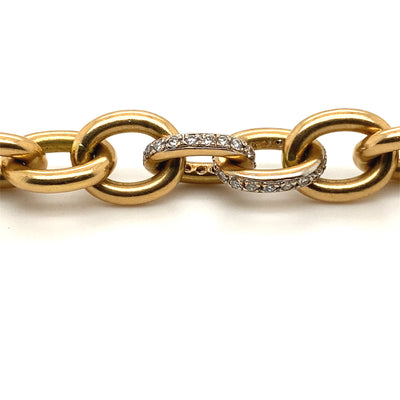 The Chain - Extravagante Goldkette mit Diamanten