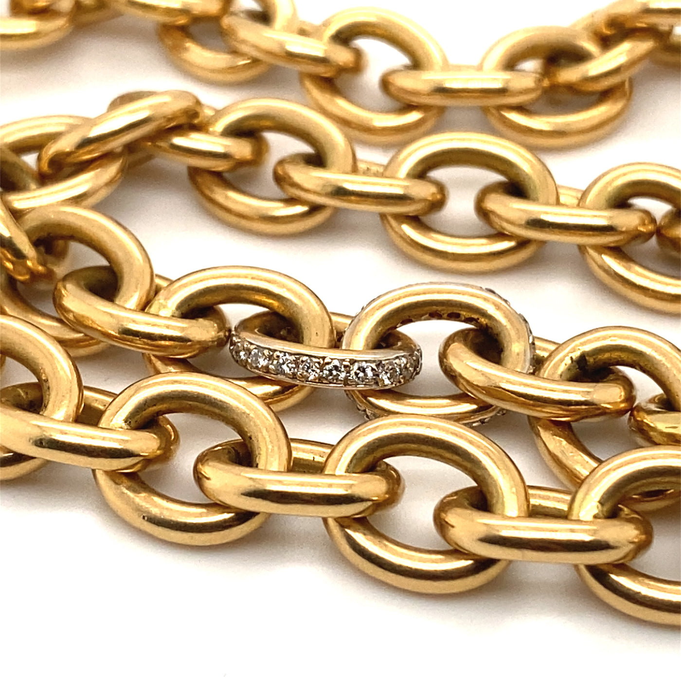 The Chain - Extravagante Goldkette mit Diamanten