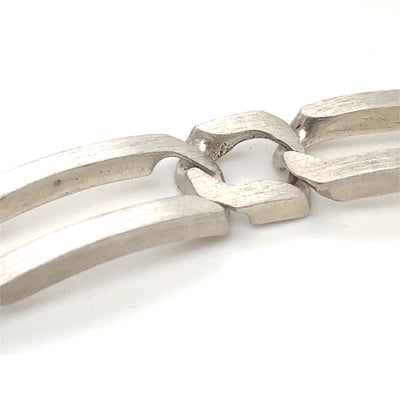 Precious Patterns - Cooles Silberarmband Panzermuster