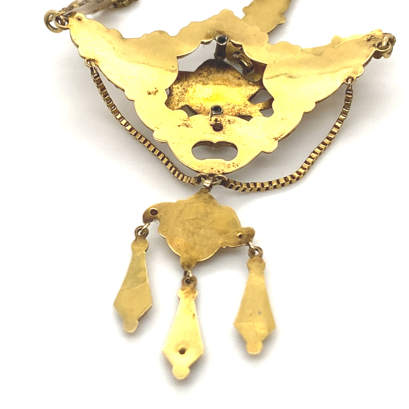 Fancy Smugness - Dekoratives Biedermeiercollier Gold