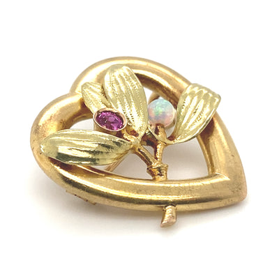 Playful Heart - Herzbrosche Jugendstil