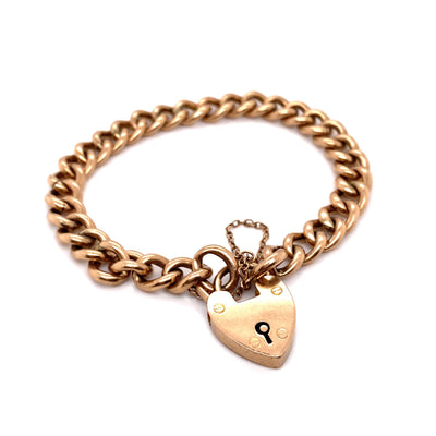 Victorian Heart - Goldarmband mit Herzschloss
