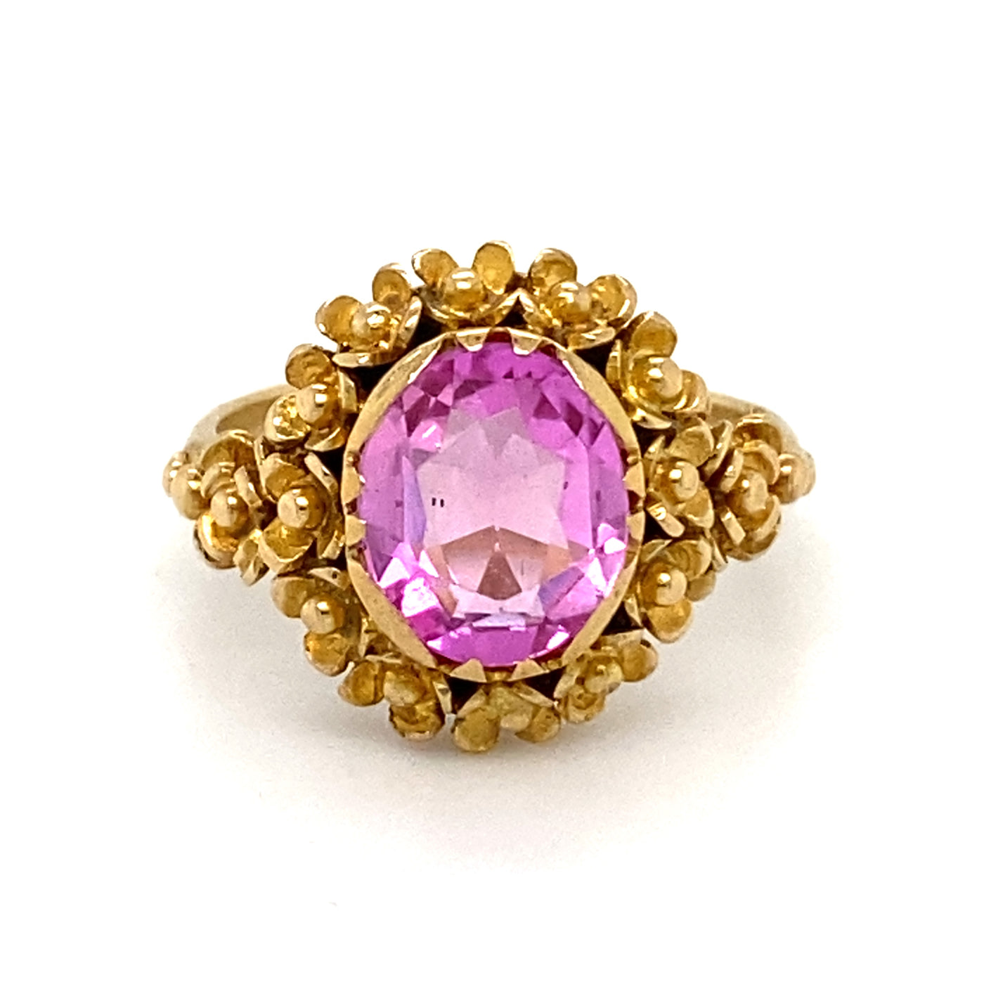 Pink Attitude - Floraler Goldring