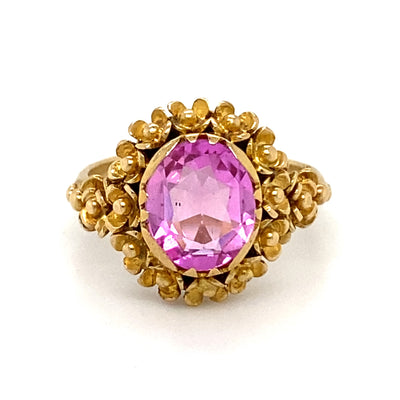 Pink Attitude - Floraler Goldring