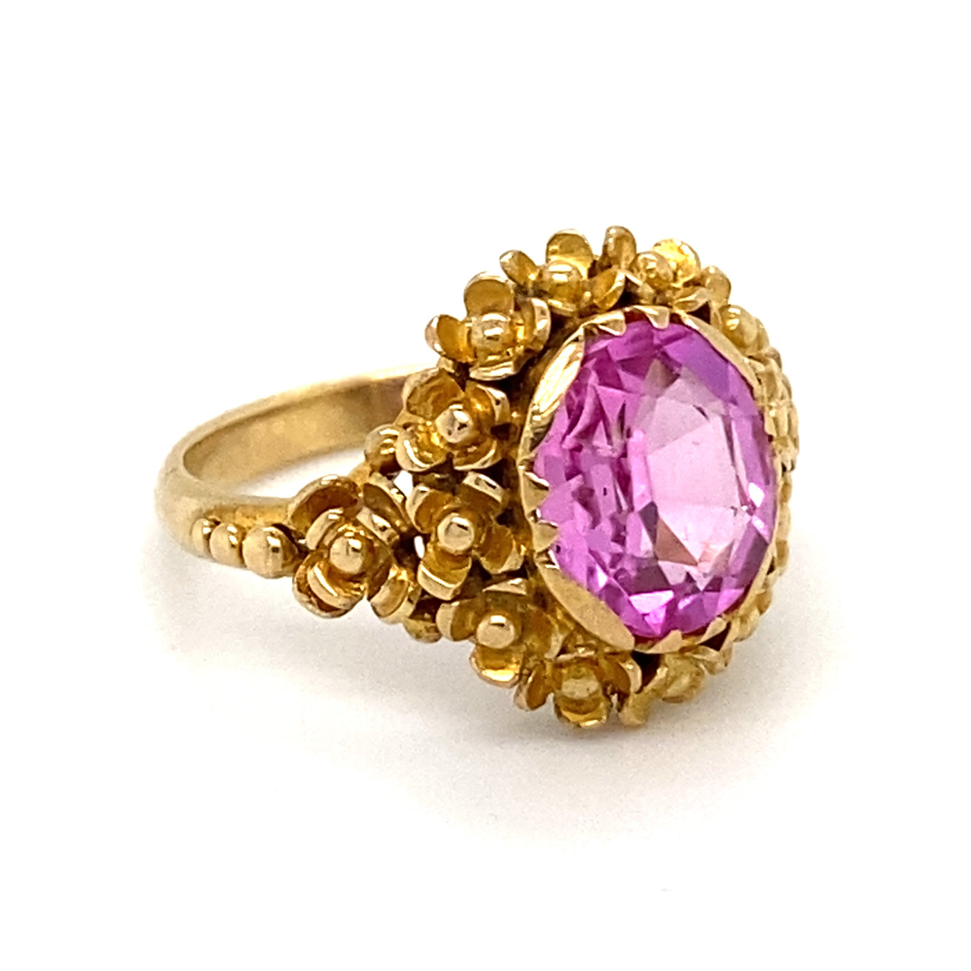 Pink Attitude - Floraler Goldring