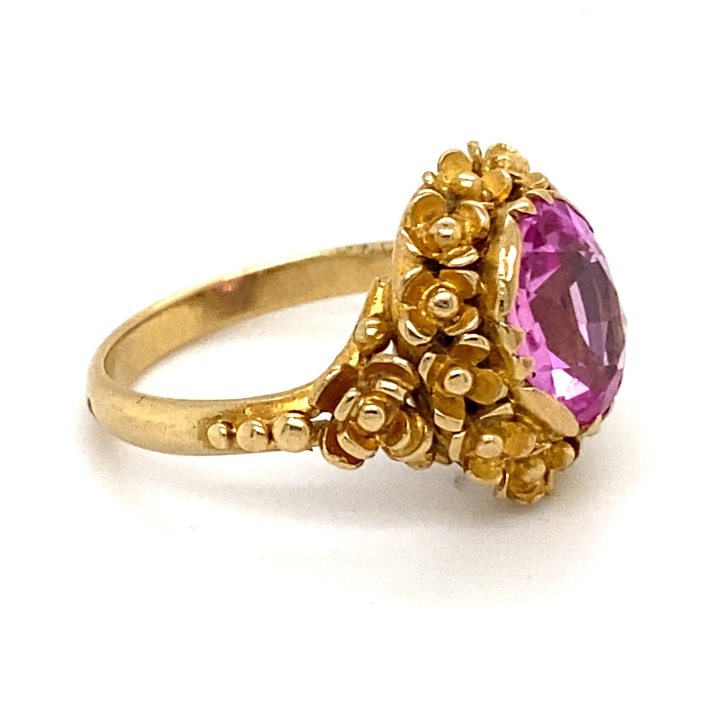 Pink Attitude - Floraler Goldring