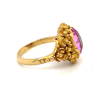 Pink Attitude - Floraler Goldring