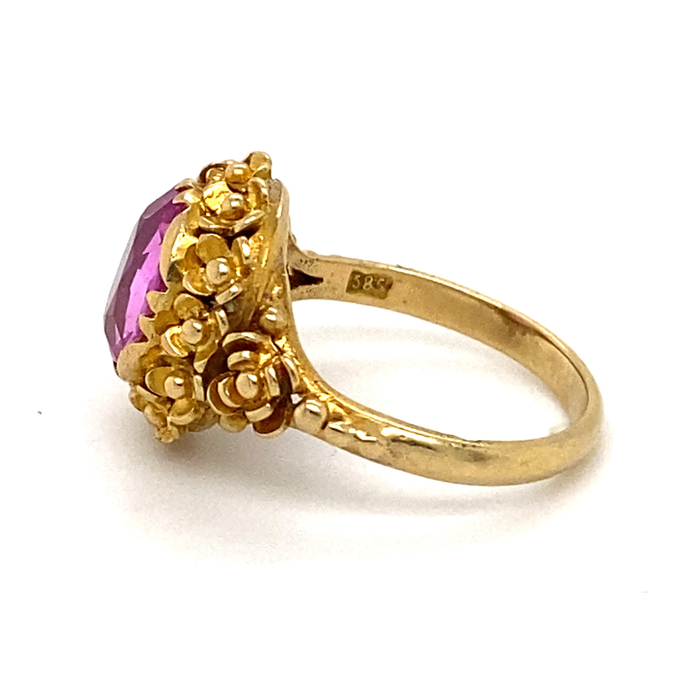 Pink Attitude - Floraler Goldring