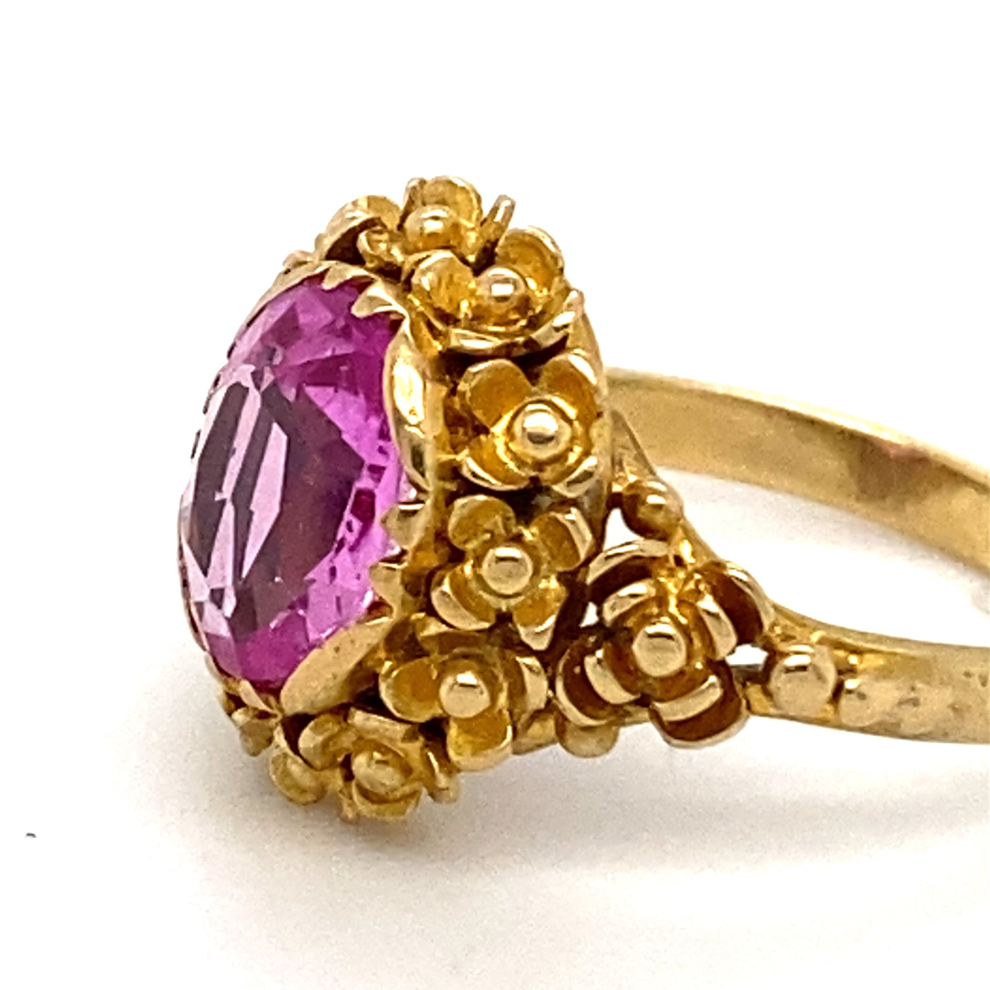 Pink Attitude - Floraler Goldring