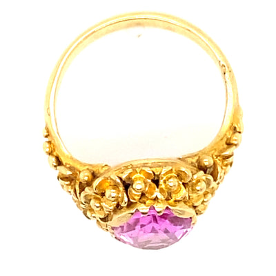 Pink Attitude - Floraler Goldring