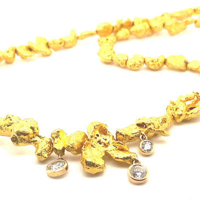 The Golden Nugget - Eindrucksvolle Goldkette Nuggets