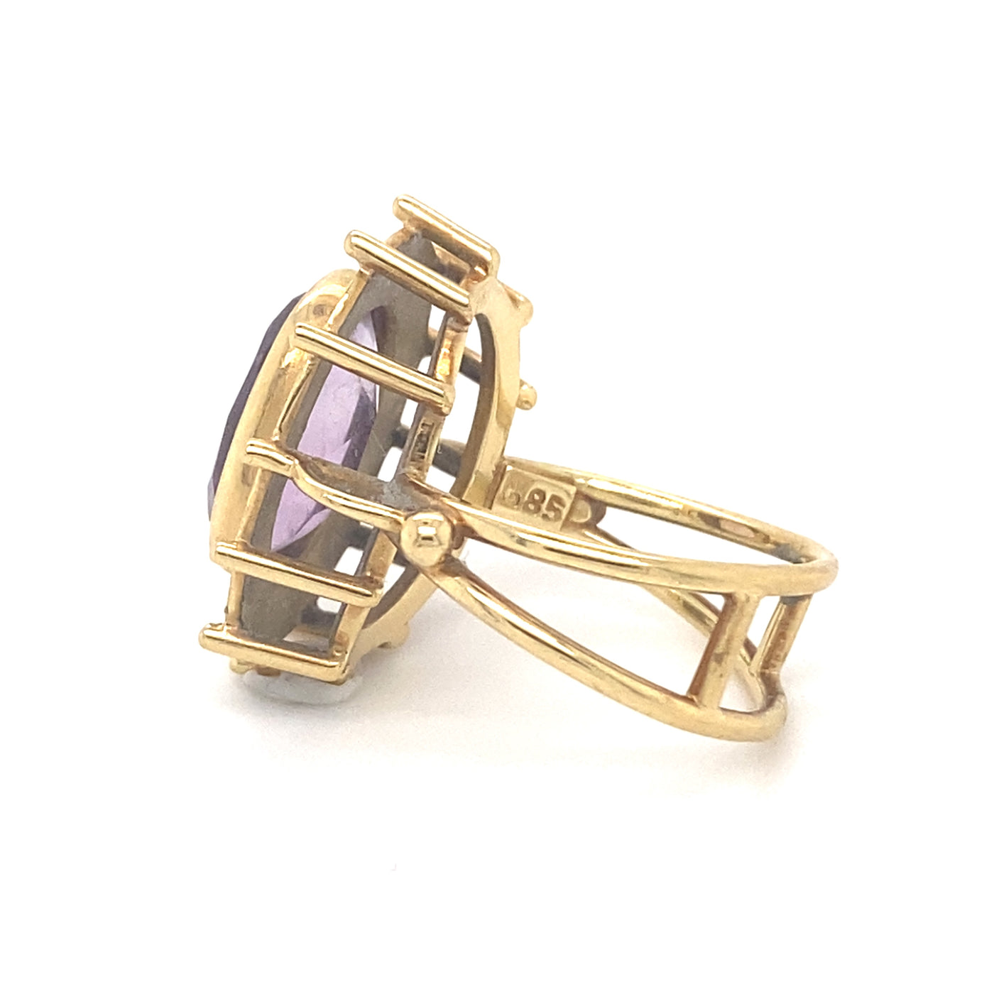 The Playfulness - Verspielter Goldring mit Amethyst