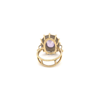 The Playfulness - Verspielter Goldring mit Amethyst